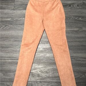 Women's Tan/Pinkish Suede Pants